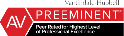 Martindale-Hubbell AV Preeminent Peer Rated for Highest Level of Profession Excellence